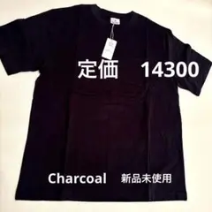 Charcoal✨クルーネック Tシャツ ポケット付き　ブラック