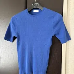 Ballsey マーセライズドコットンリブ ハーフスリーブプルオーバーS