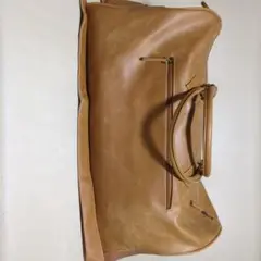 ブラウンレザーボストンバッグ