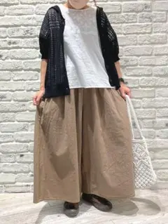 新品　SM2☆モカ／ギャザーハカマパンツ