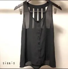 バックデザイン　シアータンクトップ