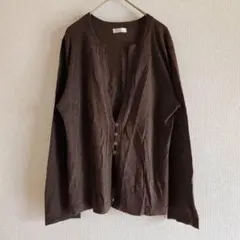 【Le Fumoir】（L）サマーニットカーディガン/Vネック薄手/冷房対策
