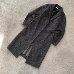 美品 IENA ロング丈 ツイード コート 38 Aライン
