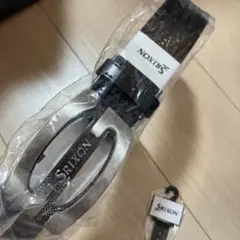 新品SRIXON ブラック ベルト 合成皮革　ゴルフ