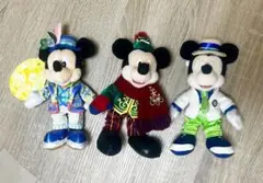 ミッキーマウス ぬいぐるみバッヂ 3体セット
