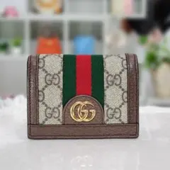 ✨極美品✨グッチ オフディア GGマーモント 財布 ミニ ウォレット シェリー