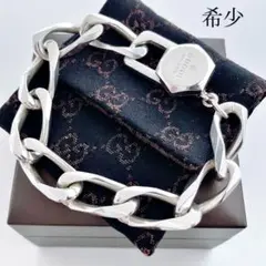 【GUCCI】ヴィンテージグッチ フィガロブレスレット 希少 オールドグッチ Tバー フィガロチェーン ブレスレット 22cm