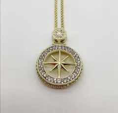 新品!ゴールド ネックレス ジュエリー チェーン ジルコニア 星 スター