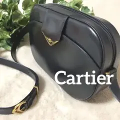 美品♡ カルティエ サファイアライン ショルダーバッグ ゴールド金具 裏地総柄