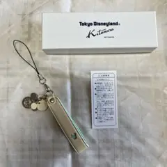 未使用　キタムラ　東京ディズニーリゾート ミッキーストラップ 赤　黒 未使用 キタムラ 東京ディズニーリゾート ミッキーストラップ 赤