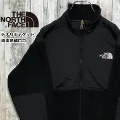 ザ・ノースフェイス デナリジャケット フリース 刺繍ロゴ 黒 レディースXS相当