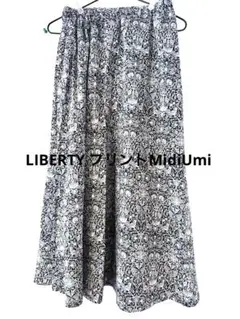 #セールMidiUmi #LIBERTY#プリントスカートモリス　タナローン