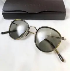 【極美品】日本製 オリバーピープルズ Elia ピューター純正ブルーガラスレンズ 2025年最新】OLIVER PEOPLES レンズ特徴：偏光サングラス メンズ