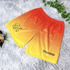 ♡ボクシングパンツ♡ 3L グラデーション 情熱カラー 文字ロゴ 赤