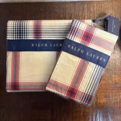 【新品タグ付】Ralph Laurenベッドカバーandピローカバー（シングル）