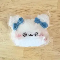 ふわきゅん　フェイスマスコット　あお