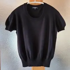 BURBERRY LONDON Uネック半袖カットソー　黒