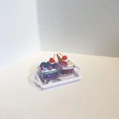 【ハンドメイド】ミニチュアスイーツ　ミニチュアケーキ　ミニチュアロータス