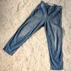 グランマ ママ ドーター ワークデニムパンツ インディゴブルー サイズ00