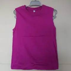 マーセライズコットンT ノースリーブ (カラー12 PINK)