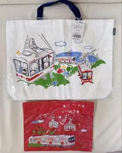 新品 未使用 山陽電車 familiar バッグ ポーチ ２点セット