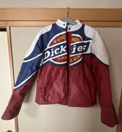 美品★ディッキーズ シングルライダース 牛革 リアルレザー Real leather Cowhide Single riders/牛革製シングルライダース