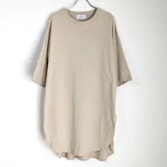 ⭐️良好⭐️オーグ ワンピース Tシャツ スリット 半袖 コットン シンプル