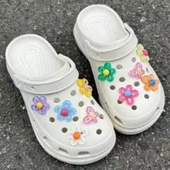 クロックス お花ジビッツ デコ 韓国 y2k フラワー チャーム かわいい