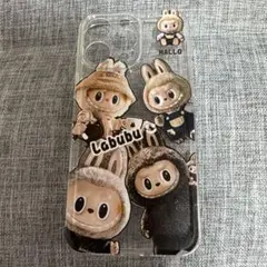 Labubuキャラクター iPhone15ProMax用ケース