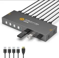 GREATHTEK EVATEK USB3.0 KVMスイッチ HDMI