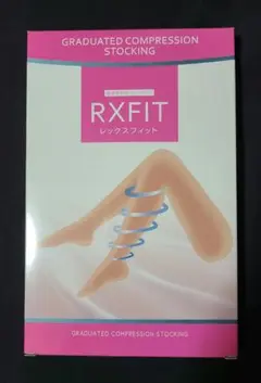 レックスフィット　ハイソックス　中圧　薄手　ブラック　M　爪先なし
