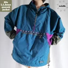 希少 80s L.L.beanエルエルビーン アノラックパーカー 古着A2484