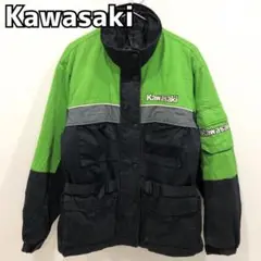 Kawasaki カワサキ 刺繍ロゴ 裏地キルト ジャケット ライティングウェア