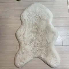 シープスキンラグ ホワイト 約130cm x 80cm