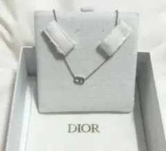 【Dior】ディオール　ロゴネックレス　CD　　シルバー