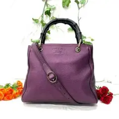 ❤️ 美品 GUCCI バンブー 2way ハンドバッグ 正規品 鑑定済み ❤️