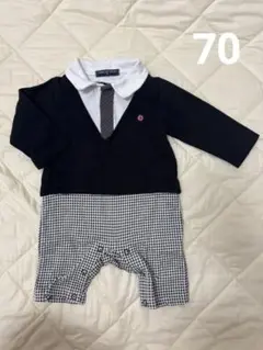 PAS DE ZELE スーツ風ロンパース 70サイズ