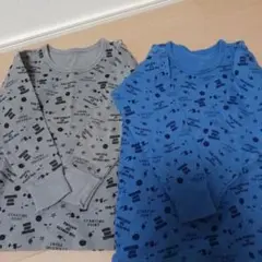 2枚セット　男の子用長袖シャツ2枚セット 130cm