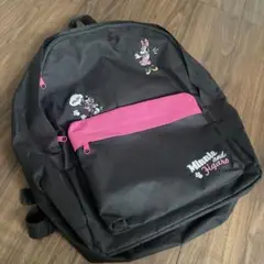 ディズニー　ミニーマウス　黒リュックサック　美品