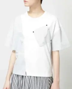 [WEB限定]OTOAA 布帛コンビTシャツ　ヒューマンウーマン　完売品