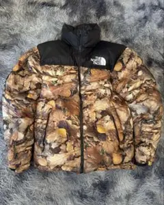 supreme THE NORTH FACE ダウンヌプシ 枯葉 Sサイズ