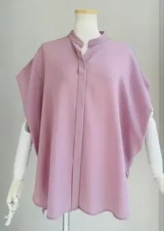 【美品】パシオーネフレンチスリーブシャツ