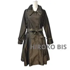 【美品】HIROKO BIS ライナー付き ロングコート Aライン ベルテッド