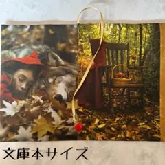 【両面パネル文庫本ブックカバー】赤ずきん③×りんごチャーム