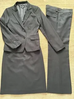 RUDIMENTI 7AR黒×白ストライプ 上下3点 セット スカート、パンツ