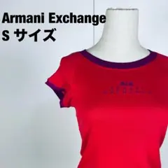 Armani Exchange 半袖Tシャツ Sサイズ レッド