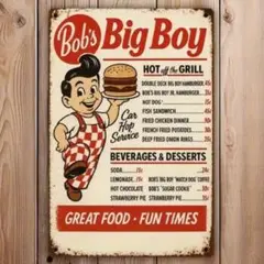 ビックボーイ Big Boy ブリキ看板 アメリカン雑貨 USA