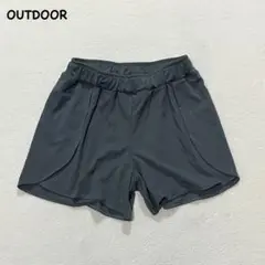 t1979 【アウトドア】　ハーフパンツ　ショートパンツ　灰緑　L