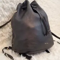 ⭐極美品⭐Paul Smith　巾着　リュック　ブラック　レザー　レディース