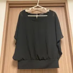 グリーンレーベルリラクシング⭐︎シアートップス黒